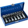 LGV SET KIT CHIAVI A BUSSOLA CASSETTA TORX ESAGONALI INSERTI CHIAVE BUSSOLOTTI 17 PZ
