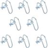 QUARKZMAN Incrociato - Connettore Verticale Tubo Molla, 8pz Fit 1 (25mm) a 1-5/8 (42mm) Crossover Fibbia Acciaio Croce Tubo Morsetto per Serra Tendone Cornice