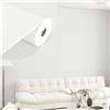 APMOE Decorativo Pannello Isolante Termico Adesivo, Moderna Carta da Parati Camera da Letto Impermeabile Anti Umidità Pannelli Isolanti Termici per Soggiorno e Camera(Bianca,50cmW*5mH)
