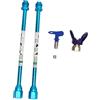 generic 2 aste di prolunga per spruzzatore di vernice airless, asta di prolunga e protezione della punta dell'ugello, asta di prolunga per pistola a spruzzo airless (blu)