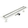Idralite Canalina di scarico doccia in acciaio inox piastrellabile per box doccia 90 cm mod. Tile
