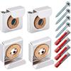 SOTECH 3 set SOTECH clip per specchi senza cornice fino a 6 mm di spessore | Supporto per quadri portata 15 kg Distanza 9 mm | Supporto per specchi incl. viti di fissaggio e tasselli Fischer Duo Power