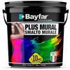 Bayfar, Gruppo Sammarro Smalto Murale All'Acqua Bianco Opaco lavabile e inodore - Bayfar (750 ML)