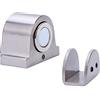 Generic yaoqijie - Fermaporta magnetico in vetro con 1 calamita, in acciaio inox, porta magnetica, porta in vetro, fermaporta per mobili, strumento di fissaggio (colore: argento)