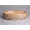 WITIT INTERIORS WITIT Lavabo lavandino lavello da appoggio in ceramica effetto marmo OVALE 60 x 40 x 15 cm MOD.6121 vari colori a scelta (Beige M1)