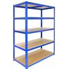 Monster Racking Set da 3 Scaffali T-Rax In Acciaio Senza Bulloni Blu 120cm x 60cm x 183cm - Martello Incluso