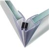 Inbagno Kit guarnizioni magnetiche trasparenti universali per box doccia 5-6 mm, H 200 cm riducibile su misura