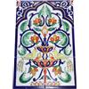 Pawakabano Mattonella in ceramica dipinta a mano in stile orientale, piastrelle murali mediterranee 45x30 cm (06-59)