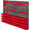 KADAX Scaffale da parete per officina, sistema di stoccaggio 116x78cm in plastica robusta, resistente ai raggi UV, scaffale per officina, pannelli da parete espandibili, scaffale a contenitori per