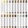 QUARKZMAN Mobili Ripara Cera Pastelli 20pz - Legno Stucco Stick Ritocco Up Mobili Pennarelli - per Graffi Fori Tavoli Scrivanie Legno Pavimento Laminato Rivestimenti Tecnologia Serie Legno