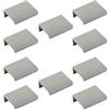 SOTECH 10 pezzi maniglie per mobili Blanket Jane 50 mm cromo opaco BA 32 mm maniglie per mobili per il montaggio sul lato interno del frontale incl. viti di fissaggio