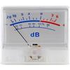Oniissy P-55B Pannello ad alta precisione VU Meter Misuratore di livello audio per misurazione accurata del volume del suono e della potenza con display analogico puntatore chiaro, ampia gamma di