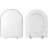 BARBETTA RICAMBI BAGNO Copriwater Pozzi Ginori YDRA Come Originale Tavoletta Wc In Legno Rivestito Di Resina Poliestere Con Cerniere IN ACCIAIO INOX Asse Wc MADE IN ITALY (BIANCO CLASSICO)