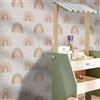Lovewang Carta Adesiva per Mobili Arcobaleno Arancione Tappeto murale autocollante PVC Impermeabile per Soggiorno Camera Bagno Cucina Carta da Parati Adesiva Muro (38.6x120.6 CM)
