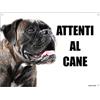 Lovelytiles BOXER attenti al cane mod 3 TARGA cartello IN METALLO (20X30)