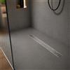 Yellowshop - Canalina Canale Di Scarico Doccia A Pavimento Modello Linea Bagno Griglia In Acciaio Inox Sistema Drenaggio Varie Misure Cm 60, 70, 80, 90, 100 (Cm 90)