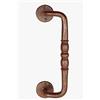 effedielle Maniglione forgiato zancato finitura ruggine per porta, portone ∅ 50x260 mm. completo di viti di fissaggio FA774