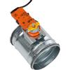 Intelmann Valvola a farfalla DN80, in acciaio zincato, chiusura a tenuta con attuatore Belimo LM230A , Argento, AKDL160-CM230-1-L 1.5W