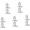 PRETYZOOM 5 Set Gancio in Acciaio Inossidabile Montare I Ganci Piccoli Ganci Gancio Per Asciugamano Ganci in Acciaio Inossidabile Ganci Da Bagno Ganci Adesivi Per Soffitto Silver 2 Pezzi * 5