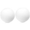 Uonlytech 2 Pz Paralume a Globo Acrilico Bianco Latte Ricambio Paralume a Parete Protezione Lampadina Globo Copertura Luce Post Esterno Interno