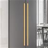 SZLXJMFL Maniglie da Cucina Moderni, Maniglie per Armadio Dorate, Alluminio Solida | Rivestimento, Centrale Tra i Fori:96-960mm Maniglie per Mobile, 2 pz Maniglie Armadio Oro 1000mm/39.4in