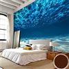Wallpaper-3D-XLM Carta Da Parati Fotografica 3D Paesaggio Di Mare Profondo Grande Murale Decorazione Della Parete Soggiorno Carta Da Parati Fotomurali Moderna Cucina Colla Camera Da Letto-200cm×140cm