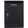 XONE Cassetta Postale 22X33X7 In Metallo Antracite Verde O Grigia Porta Lettere Posta, Antracite