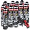 VASmann Schiuma poliuretanica proiettata, 24 x 890 ml (60 m2) + pistola in teflon