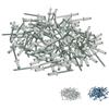 Virsus 100 Rivetti in acciaio per Targa Europea 3133, misura 4,8x12 mm, rivetti ciechi a griffe, elementi di fissaggio parti metalliche, per auto, moto, fai da te (Bianco RAL9010)