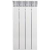 Fondital V710AM04404 Radiatore in alluminio pressofuso Exclusivo D3, Interasse 600 mm, 4 elementi, bianco