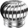 Generico Comignolo Girevole Cappello Eolico per Camini Comignolo Canna Fumaria Camino in Acciaio Inox per Prese d'aria da Tetto Camino Bagno 75-300mm(300mm)