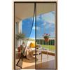 HALIDOOR Zanzariera Magnetica 90x260 cm Nero, Tenda Zanzariera Magnetica Porta Finestra Rete Fine, Anti Insetti Traspirante Chiusura Automatica per Porta Finestra Balcone Soggiorno Ingresso