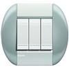 Bticino Livinglight lnb4804ts - ll-placa 4 m Blu Twin