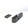 Generic 8 Supporti per Ikea Detolf per Vetrinetta Aggiuntiva Staffe per Ripiano Aggiuntivo (Nero)