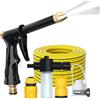 Générique Pulitore ad alta pressione a mano | con tanica spruzzatore e flessibile | Pulitore ad acqua a pressione | Domestico: lavaggio vialetti, marciapiedi, cortili, strade, cancelli, panchine, mobili