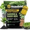 Wakefield Biochar Miscela con la tecnologia CarbonBoost - Migliore ritenzione idrica e nutritiva per aiuole rialzate - Miscela di terriccio biologico per verdure, giardini e piante d'appartamento