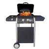 ke grill Barbecue A Gas 2 Fuochi + Fornello Laterale Griglia in Acciaio Inox a Pietra Lavica da Giardino Esterno PIC nic …