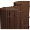 jarolift Canniccio in PVC Standard Recinzione Balcone Frangivista, Arella Frangivento Protettivo per Giardino Balcone Terrazza, 80 x 900 cm (Composto da 2 Cannicci: 1x4m + 1x5m di Lunghezza), Marrone