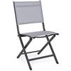 Bizzotto Sedia Pieghevole Elin Antracite 47x57x88h Texitilene Bizzotto