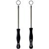 Homeponnew Set di strumenti di regolazione carburatore per motori a 2 tempi, chiavi di accordatura scanalate a 21 e 20 denti, struttura in metallo, impugnatura ergonomica da 15,2 cm, compatibile con