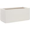 vidaXL Fioriera da Giardino Bianca 80x36x35 cm in PP