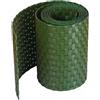 Generico Rotolo Frangivista in Polyrattan per Recinzione Esterna - Strisce Resistenti alle Intemperie per Recinzioni, Balconi e Terrazze - Facili da Installare 255 cm x 19 cm (Verde)
