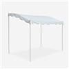 Produce Shop Gazebo 3x2 Metri Giardino Acciaio Ingresso Bar Hotel Pergola UV - Bianco