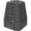 EKOGRID Compostiera da Giardino - 740 L - con Irrigazione a Goccia e Ventilazione - Nero