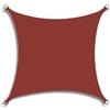 ENEN Vela Ombreggiante Impermeabile, Vele Ombreggianti Rettangolare Colore Solido Tenda a Vela per Esterno Telo Tenda da Sole, Vela Ombreggiante per Terrazza, Giardino (3x3m,Rosso Scuro)