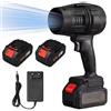 Generico Bdit accessori Soffiatore a Batteria, Mini Soffiatore per Foglie con Turbocompressore, Velocità dell'Aria fino a 126 km/h, Dotato di 2 Batterie da 48V, Adatto per la Cura e manutenzione giardino