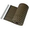 HaGa® - Strisce fendivista in polietilene (PE) da 255 cm x 19 cm, recinzione per balcone in rattan sintetico, colore marrone chiaro
