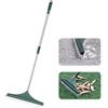 ORIENTOOLS Rastrello artificiale erbacce Scopa artificiale per prato, rastrello, scopa con spazzola PA e manico regolabile in acciaio da 80 a 130 cm