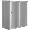 vidaXL Capanno per Biciclette Grigio 180,5x97x209,5 cm Acciaio Zincato