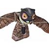 Ansitai Naturale nemico spaventapasseri deterrente per uccelli gufo Cornuto Decoy Pest con Moving Wings realistico uccello Scare - plastica - Spray repellente piccioni, corvi, passeri, Gulls, roditori